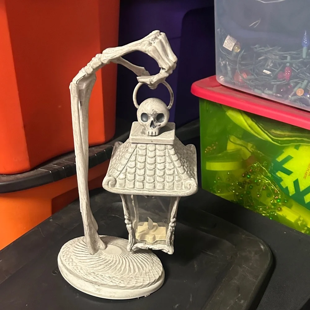 Target White Skeleton Hand Lantern
